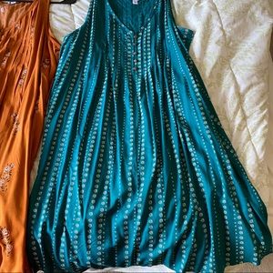 COPY - Sonoma XL Teal Daisy Print Swing Dress